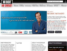 Tablet Screenshot of nodebtnosweat.com